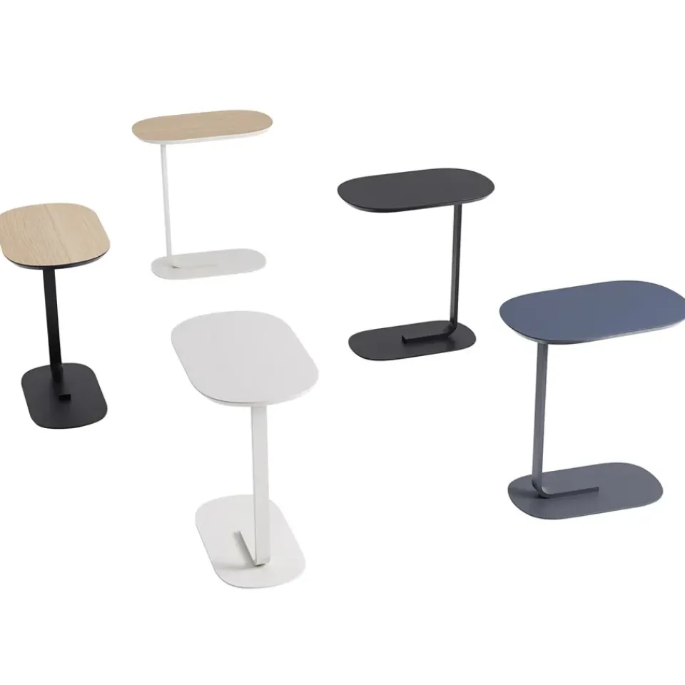 Mesa auxiliar Relate 60,5 cm, roble, blanco*Muuto Clearance