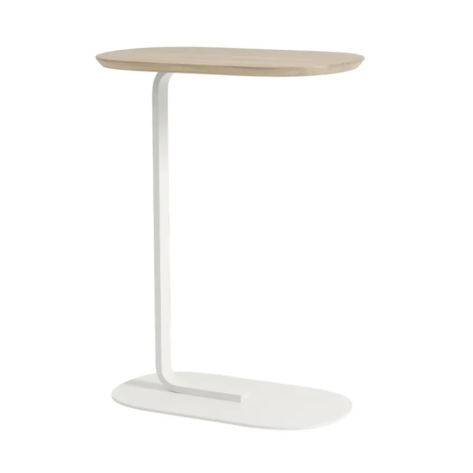 Mesa auxiliar Relate 73,5 cm, Solid oak-Off white*Muuto Discount