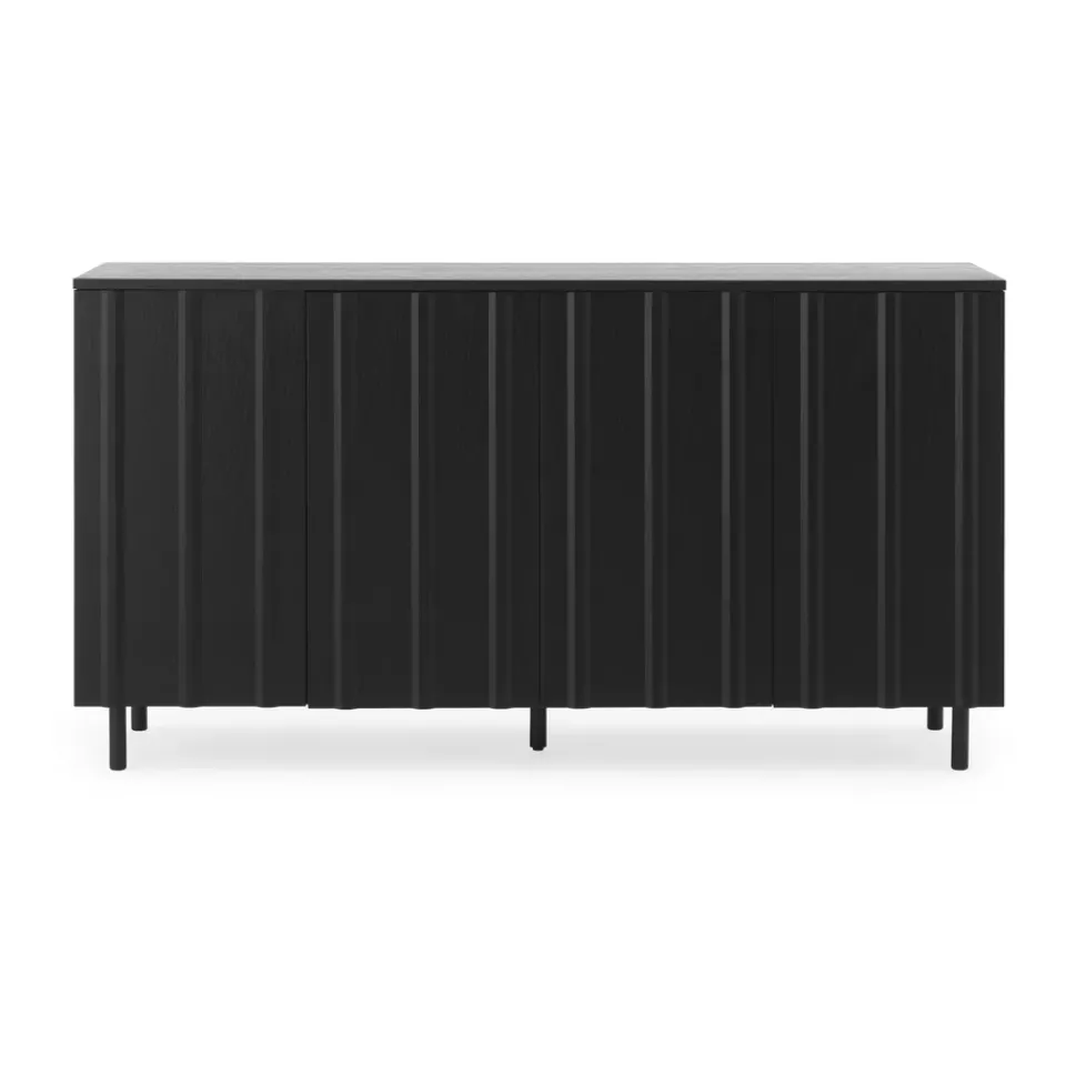 Mesa auxiliar Rib 45x159 cm, Soft Black*Normann Copenhagen Discount