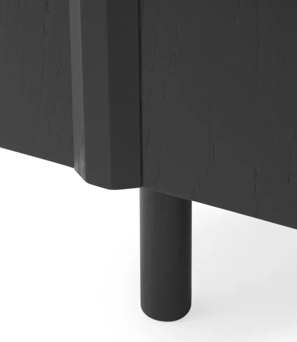 Mesa auxiliar Rib 45x159 cm, Soft Black*Normann Copenhagen Discount