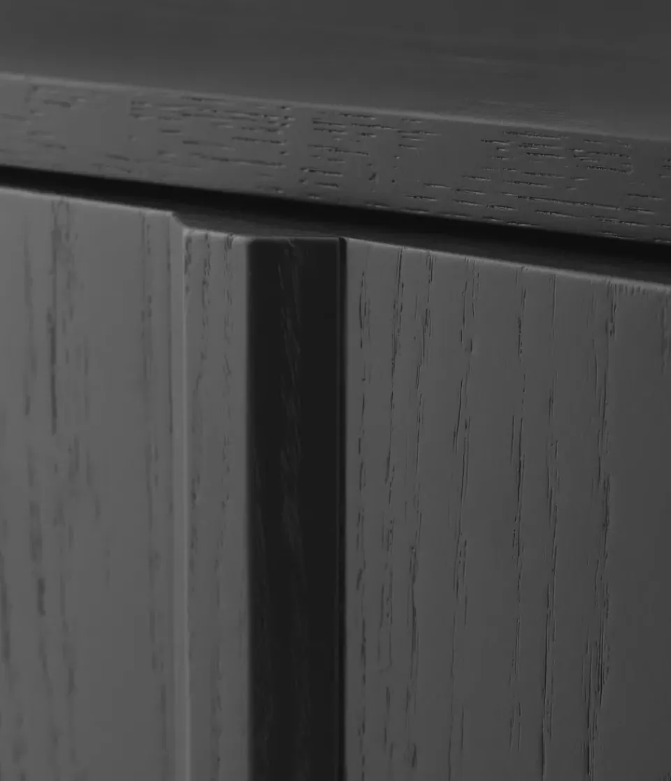 Mesa auxiliar Rib 45x159 cm, Soft Black*Normann Copenhagen Discount