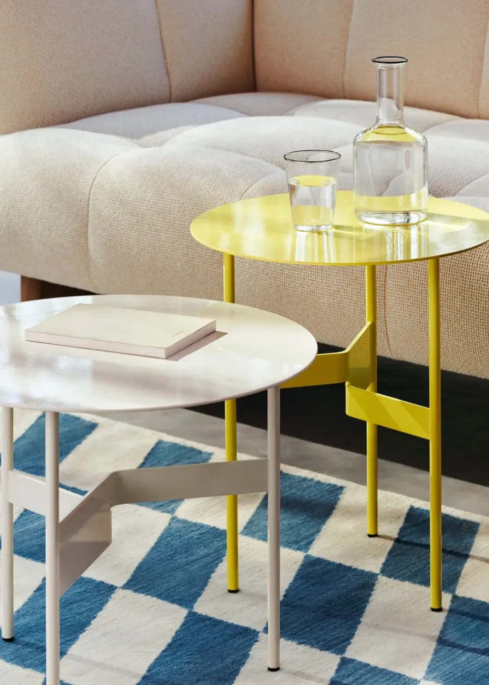 Mesa auxiliar Shim coffee table Ø45 cm, Custard*HAY Online