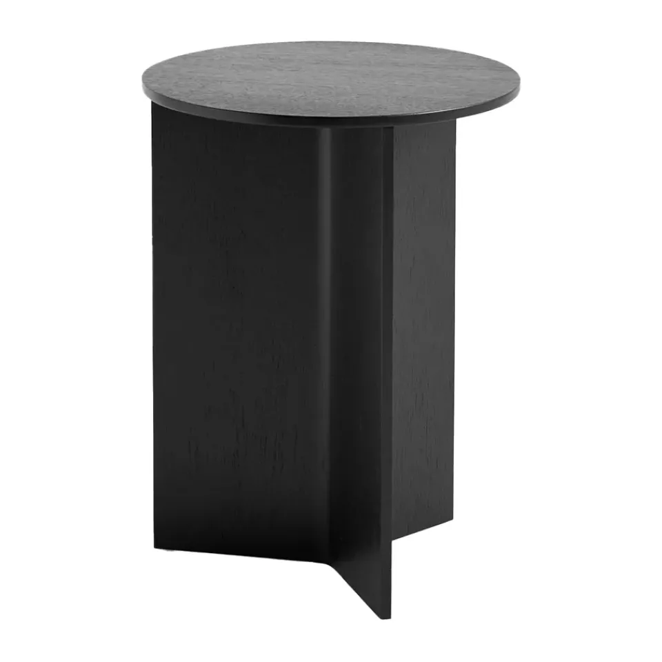 Mesa auxiliar Slit high Ø35 cm, Black lacquered oak*HAY Sale