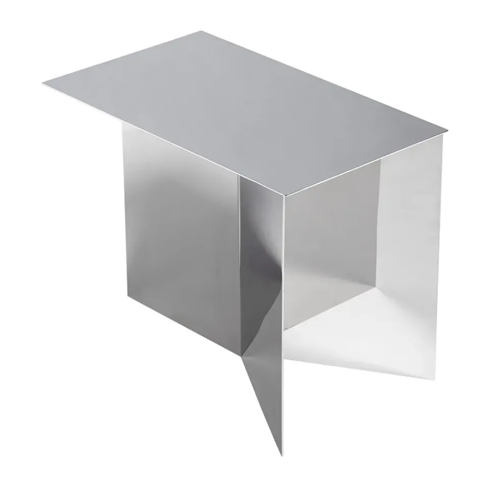 Mesa auxiliar Slit Oblong 27,5x49 cm, Mirror polished steel*HAY Outlet
