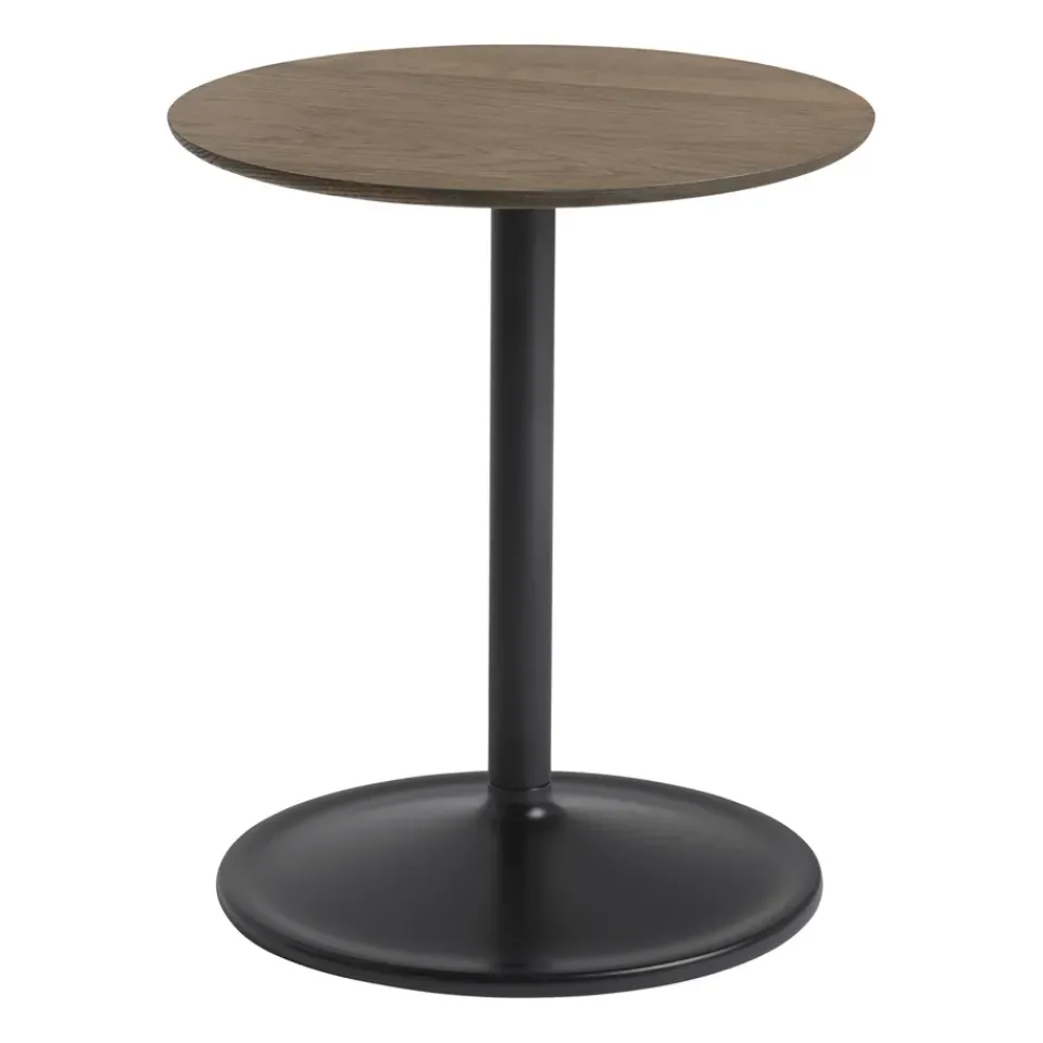 Mesa auxiliar Soft 48 cm, Solid humod oak-black*Muuto Sale
