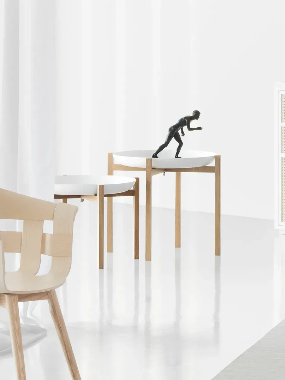 Mesa auxiliar Tablo Table Set, High white*Design House Stockholm Outlet