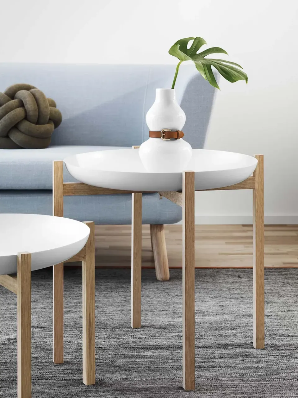 Mesa auxiliar Tablo Table Set, High white*Design House Stockholm Outlet