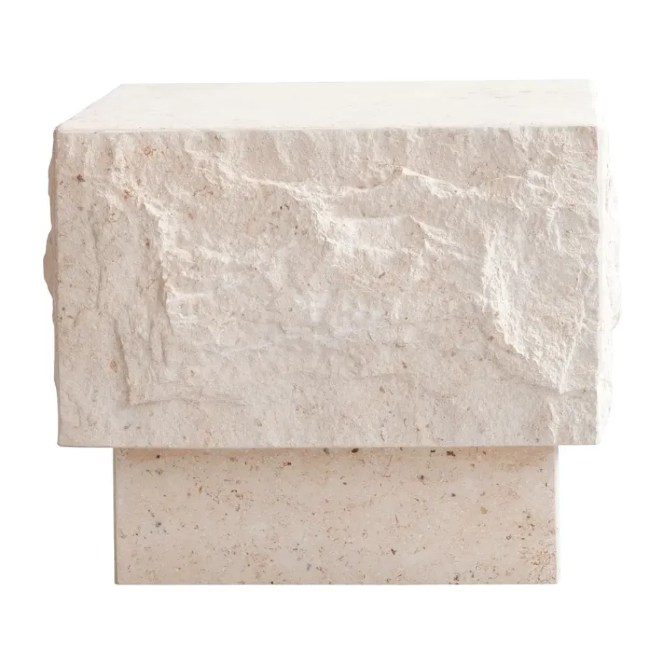 Mesa auxiliar Temple low 42x40 cm, Limestone*101 Copenhagen Online