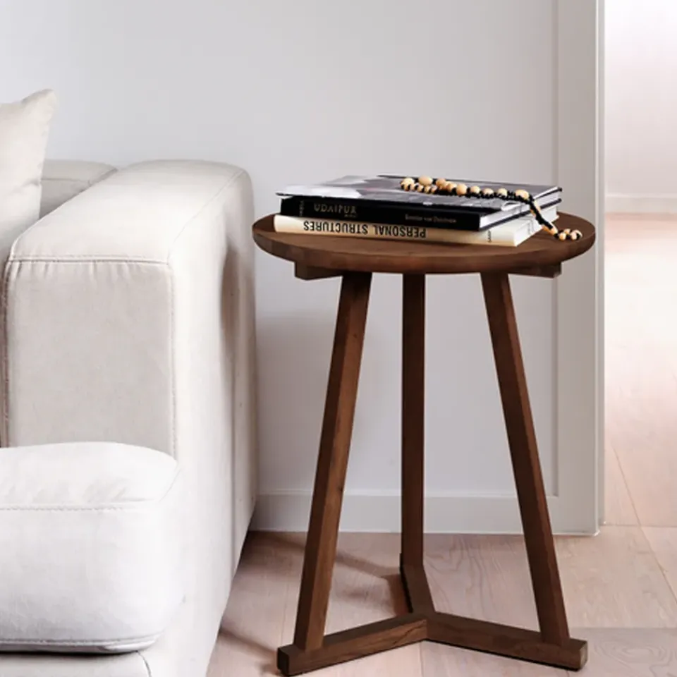 Mesa auxiliar Tripod, Oak-Wax oil small 56x46 cm*Ethnicraft Online