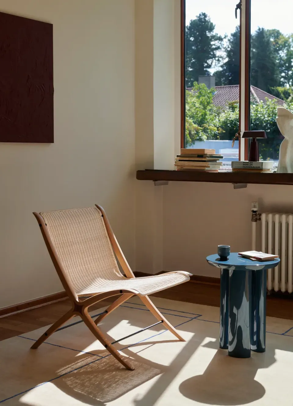 Mesa auxiliar Tung JA3, Steel blue*&Tradition Online