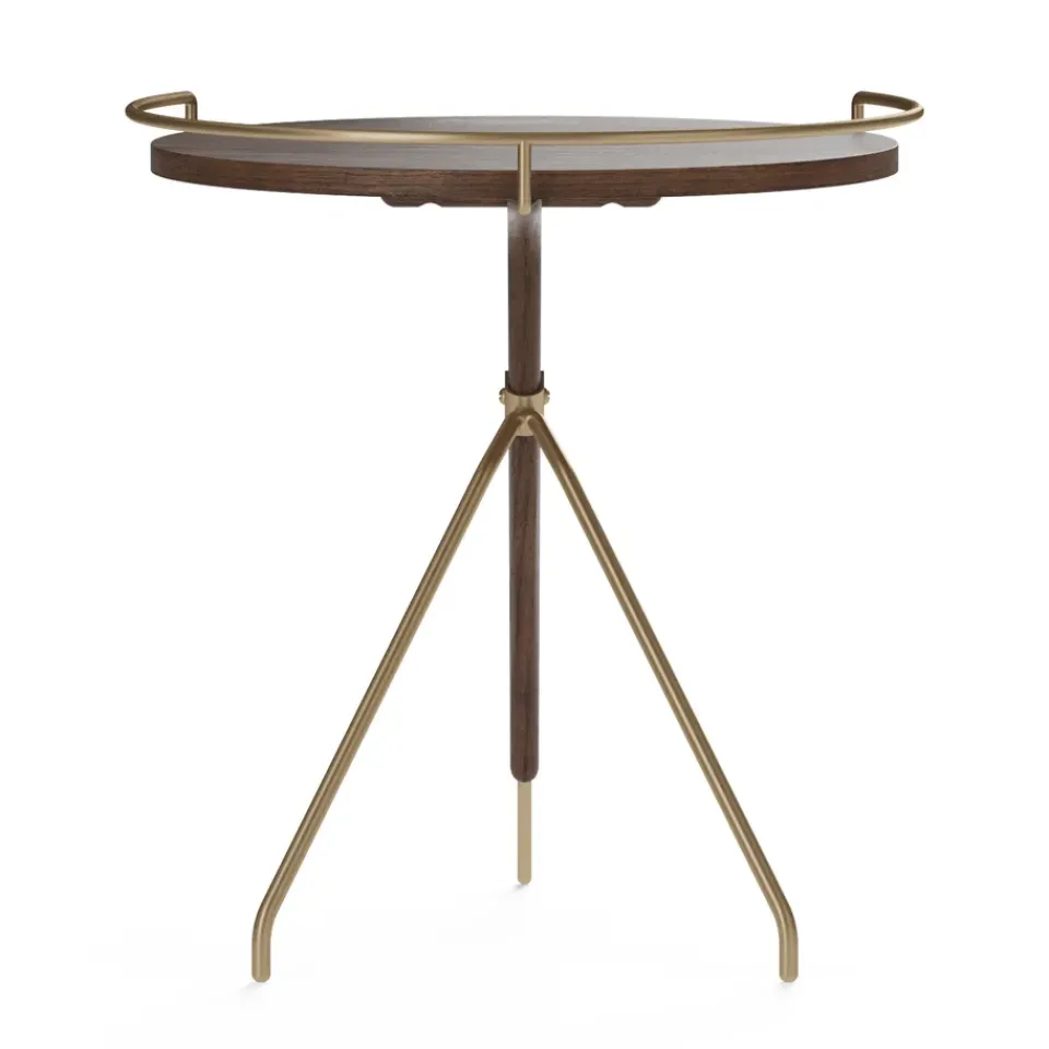 Mesa auxiliar Umanoff nogal-latón pulido, 45 cm*Audo Copenhagen Online
