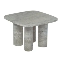 Mesa auxiliar Volos S, 52x52 cm, Travertino Plateado*Blomus Sale
