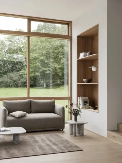 Mesa auxiliar Volos S, 52x52 cm, Travertino Plateado*Blomus Sale