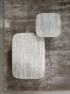 Mesa auxiliar Volos S, 52x52 cm, Travertino Plateado*Blomus Sale