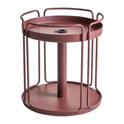Mesa auxiliar y base para sombrilla Shady, Zin red*Brafab Clearance