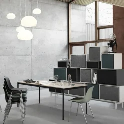 Mesa Base, Black, canto de plywood, 140x80cm*Muuto Outlet