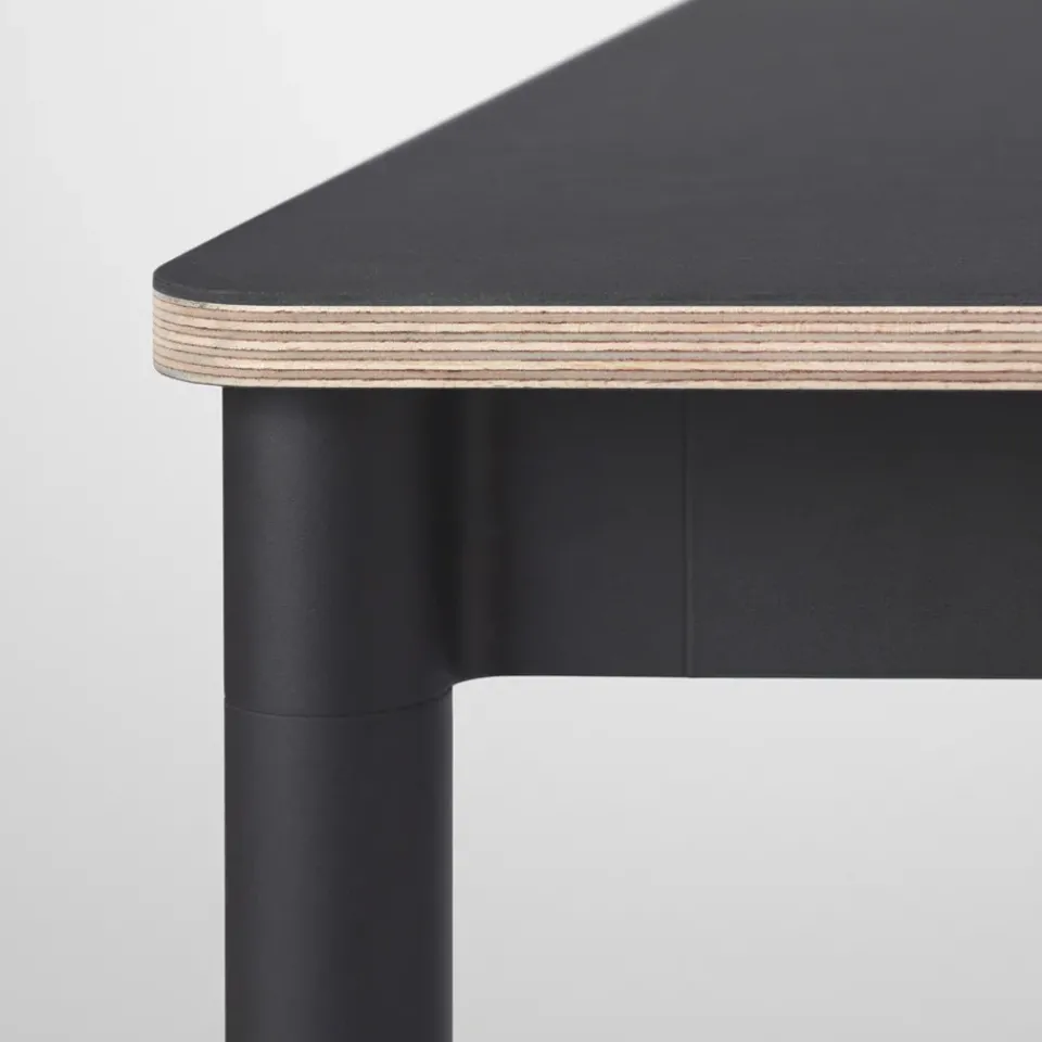Mesa Base, White, borde de madera contrachapada, 190x85cm*Muuto