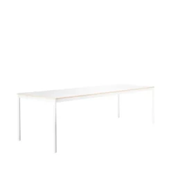 Mesa Base, White, borde de madera contrachapada, 250x90 cm*Muuto New