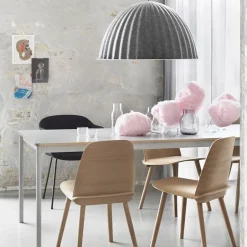 Mesa Base, White, borde de madera contrachapada, 250x90 cm*Muuto New