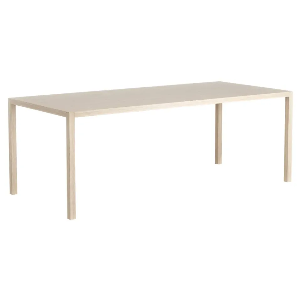 Mesa Bespoke 90x200 cm, roble pigmentado blanco*Swedese New