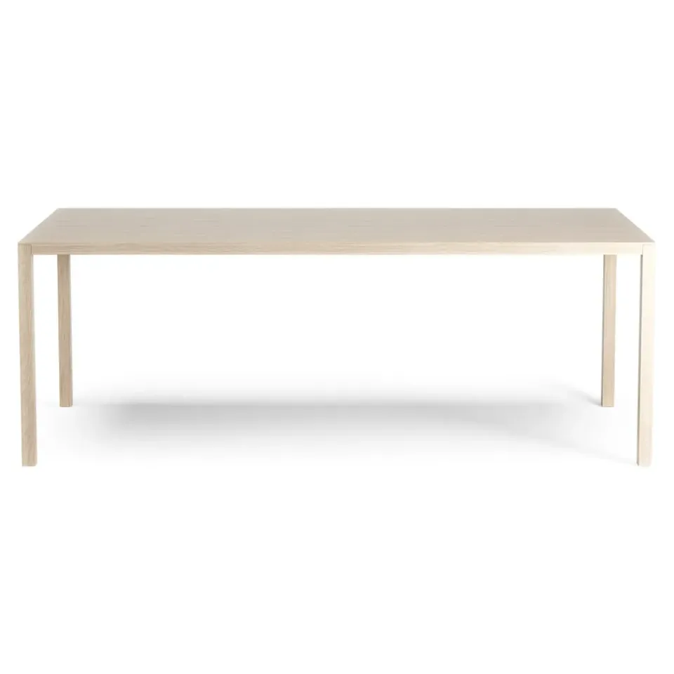 Mesa Bespoke 90x200 cm, roble pigmentado blanco*Swedese New