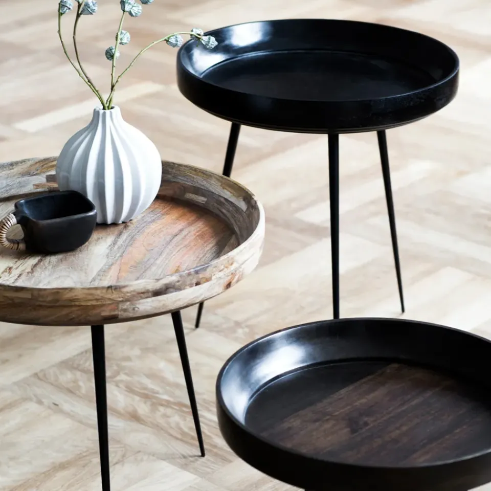 Mesa Bowl Large, mango sirka grey, base negra*Mater Best