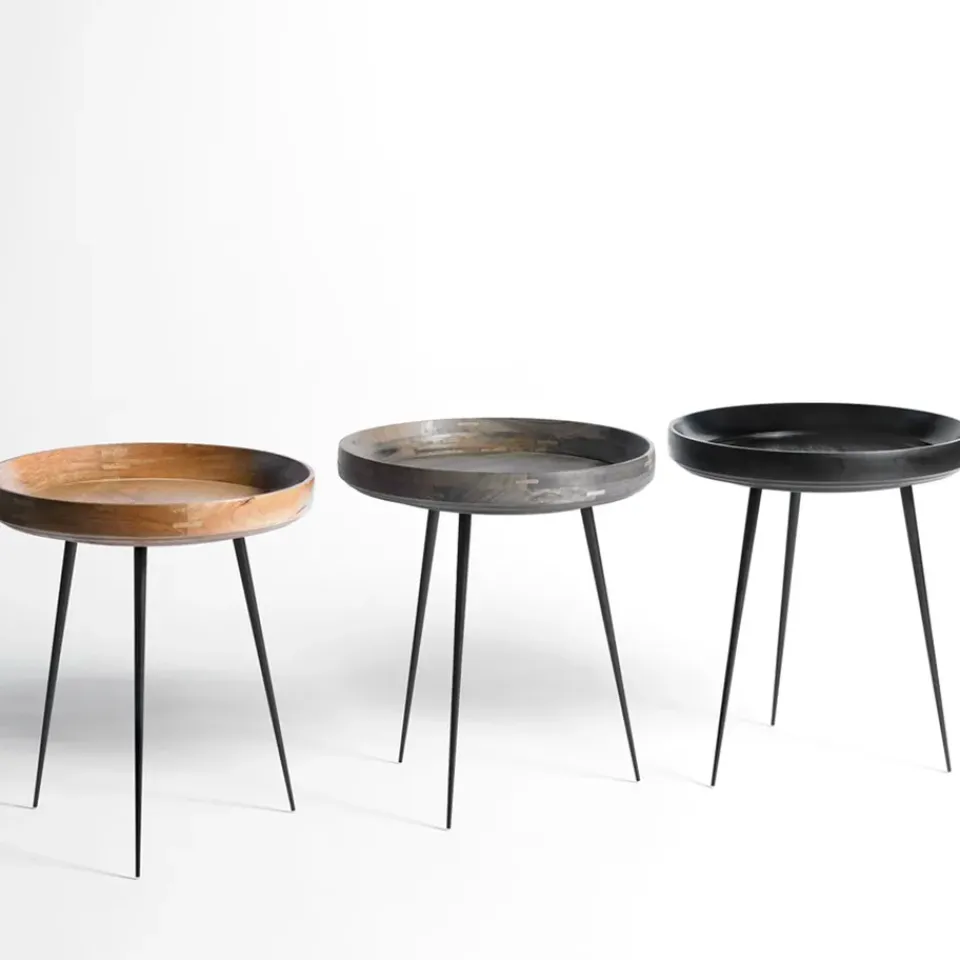 Mesa Bowl medium, mango natur, base negra*Mater Outlet