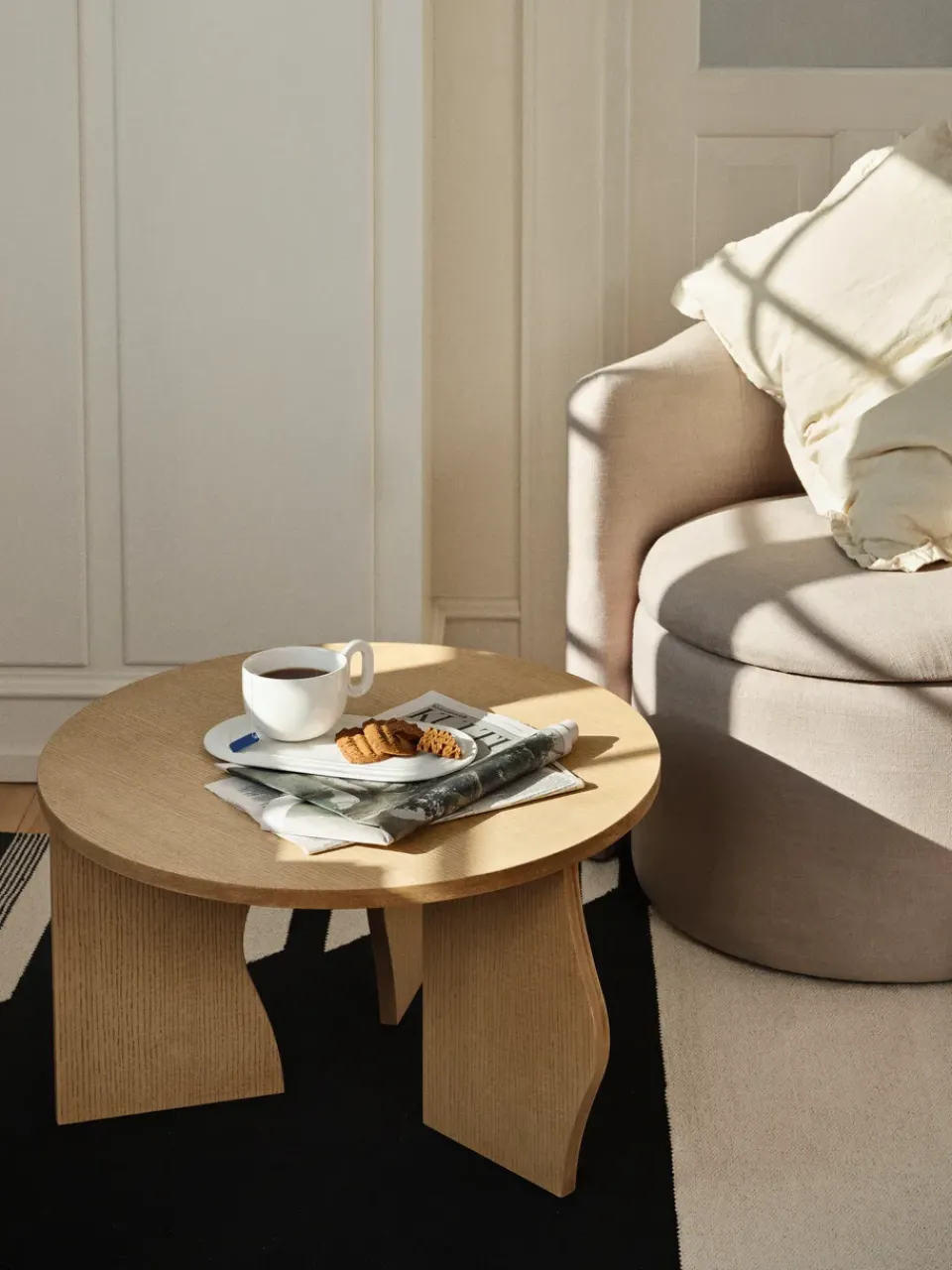 Mesa Brook Ø60 cm, Natural*Broste Copenhagen New