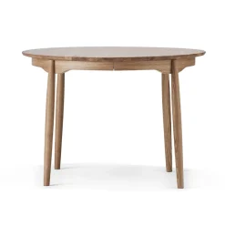 Mesa Carl Ø115, extensible, Roble aceitado natural*Stolab