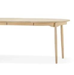 Mesa Carl abedul, Aceitado natural, 2 tableros de extensión*Stolab New