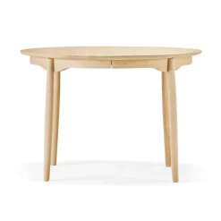 Mesa Carl abedul, Acite natural, 1 tablero de extensión*Stolab New