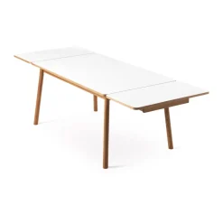 Mesa con tablero adicional Dino+, , base de roble, 2 tableros de extensión*Zweed Best