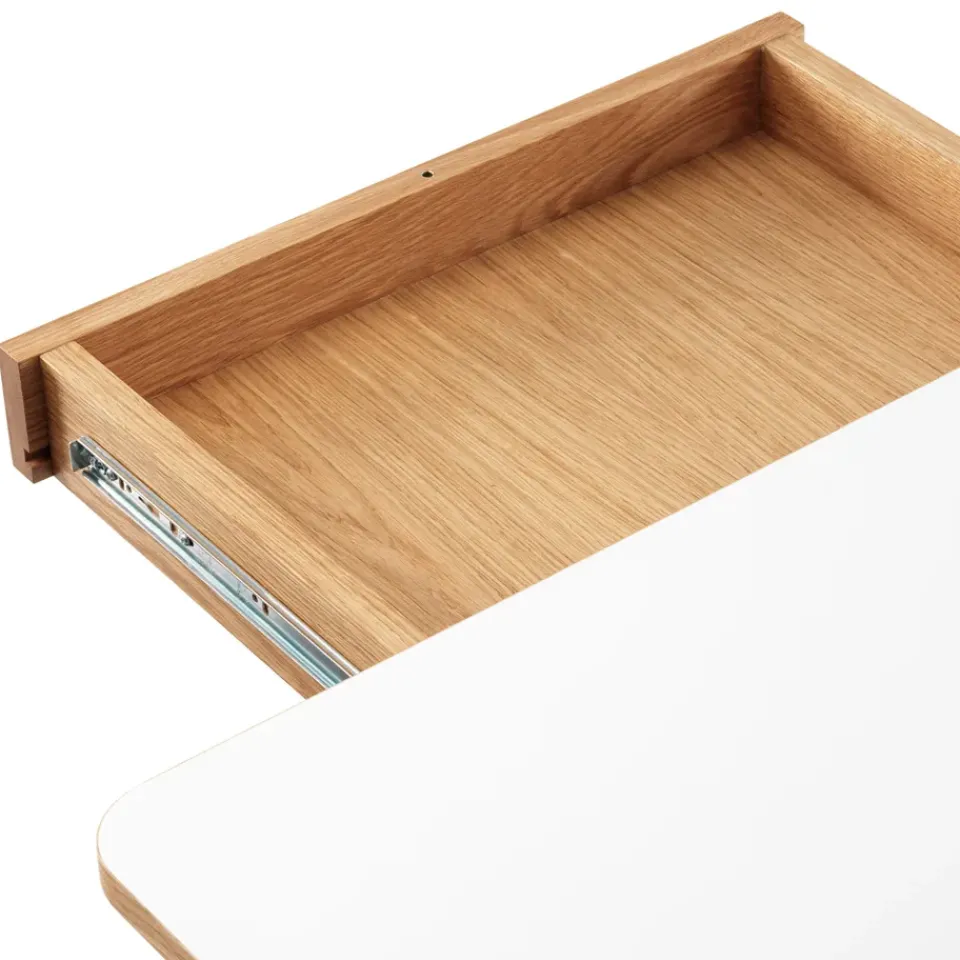 Mesa con tablero adicional Dino+, , base de roble, 2 tableros de extensión*Zweed Best
