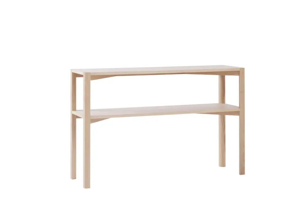 Mesa consola Anton 35x125 cm, Roble pigmentado blanco*1898 Online