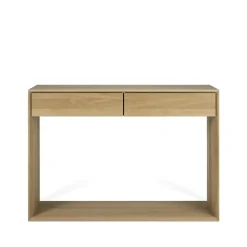 Mesa consola Nordic, Roble lacado dos cajones 120x40 cm*Ethnicraft Hot