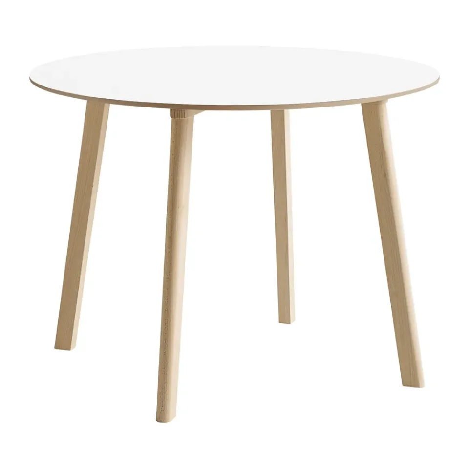 Mesa CPH220 Deux 2.0, Ø98 cm, Pearl white-a sin tratar*HAY Hot