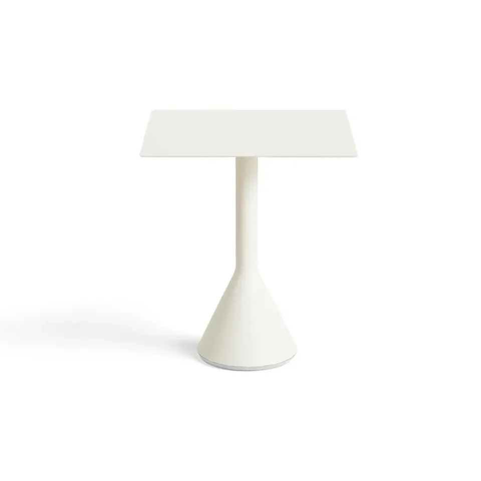 Mesa cuadrada de café 65x65 cm Palissade Cone, Cream white*HAY New
