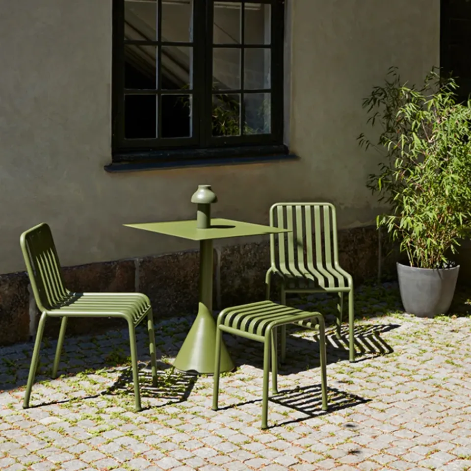 Mesa cuadrada de café 65x65 cm Palissade Cone, Olive*HAY Online