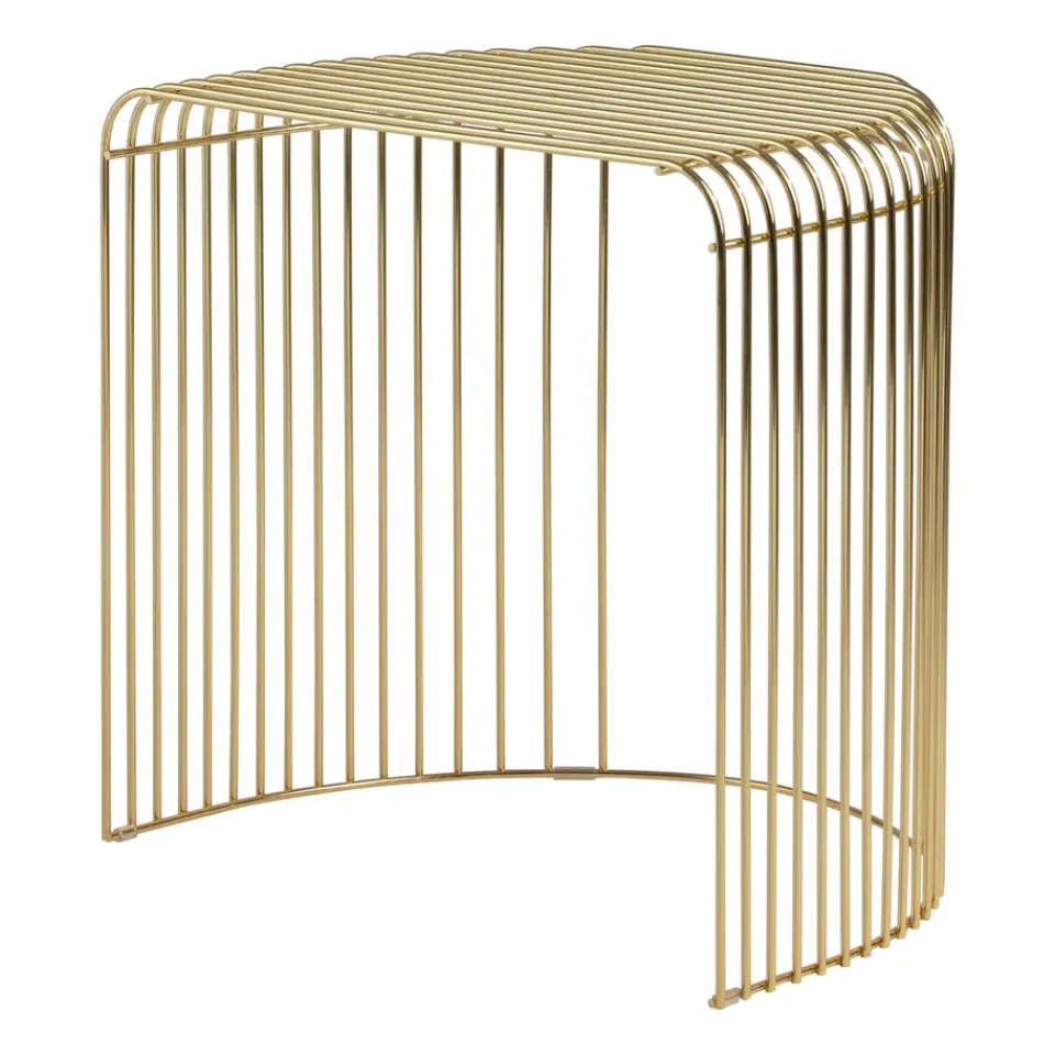 Mesa Curva 45 cm, Dorado*AYTM Discount