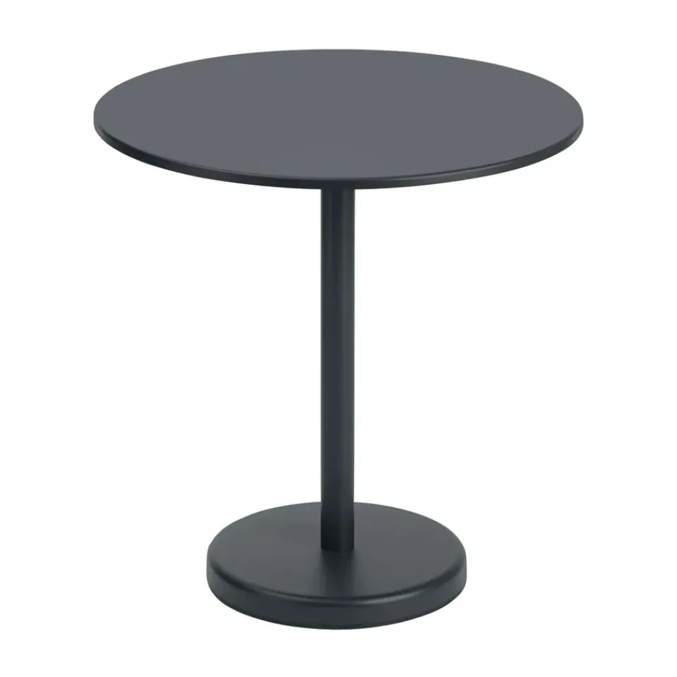 Mesa de acero Linear Ø70 cm, Black*Muuto New