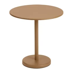Mesa de acero Linear Ø70 cm, Burnt orange*Muuto Best