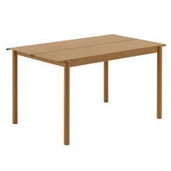 Mesa de acero Linear steel table 140 cm, Burnt orange*Muuto Hot