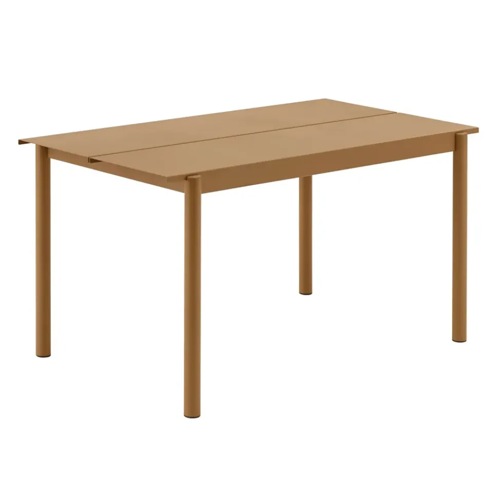 Mesa de acero Linear steel table 140 cm, Burnt orange*Muuto Hot