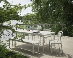 Mesa de acero Linear steel table 200 cm, Grey*Muuto