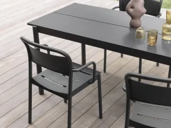 Mesa de acero Linear steel table 200 cm, Black*Muuto Hot