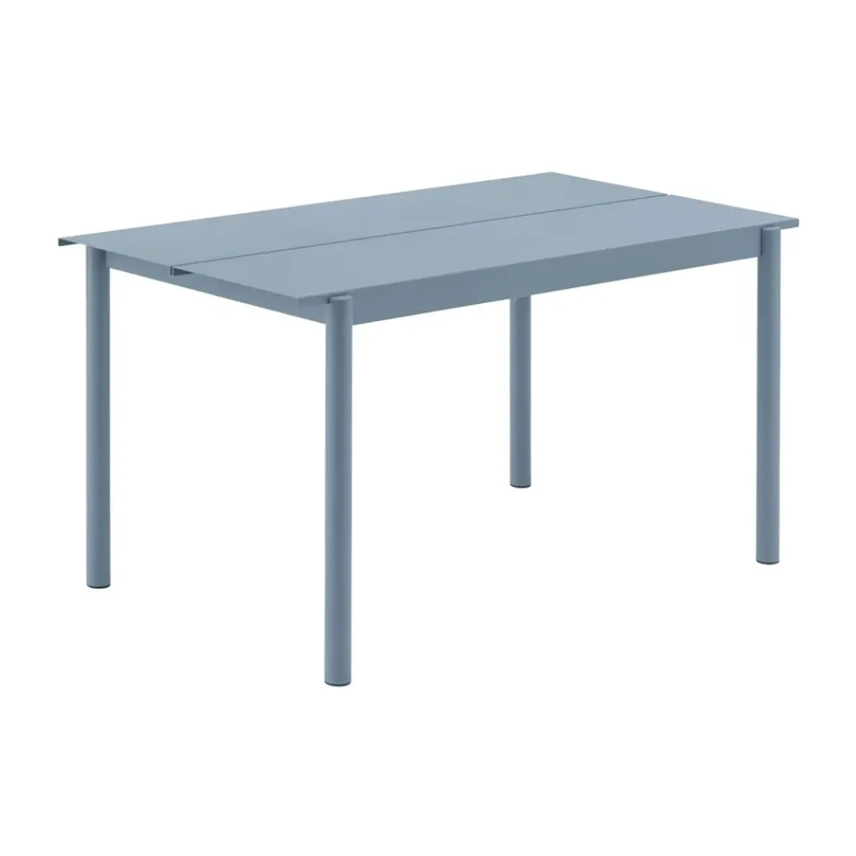 Mesa de acero Linear steel table 140 cm, Pale blue*Muuto New