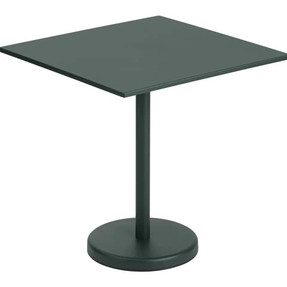 Mesa de acero Linear 70x70 cm, Dark green*Muuto Outlet