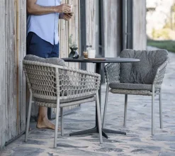 Mesa de café Drop Ø80 cm, Lava grey-lava grey*Cane-line Best