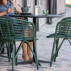 Mesa de café Drop Ø80 cm, Lava grey-lava grey*Cane-line Best