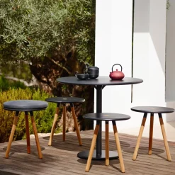 Mesa de café Go Ø80 cm, Light grey-white*Cane-line Outlet